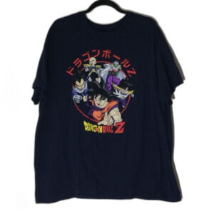 DragonBall Z T-Shirt Men’s Size 2XL Graphic Color Navy Blue TOEI Animation